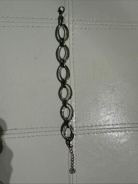 paparazzi Silver Linked Oval Chain Bracelet